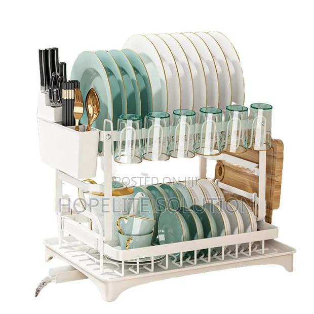2 Layer Carbon Steel Coated Dish Rack - thumbnail 3