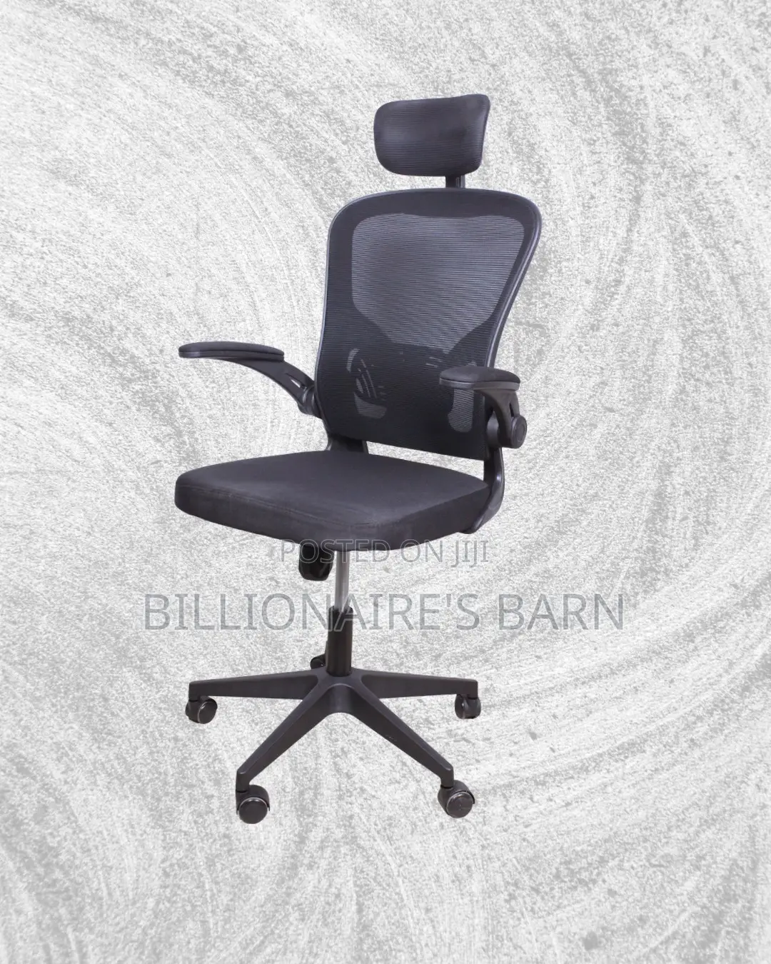 Premium Office High-Back Grey Mobility | Nairobi Delivery Guaranteed