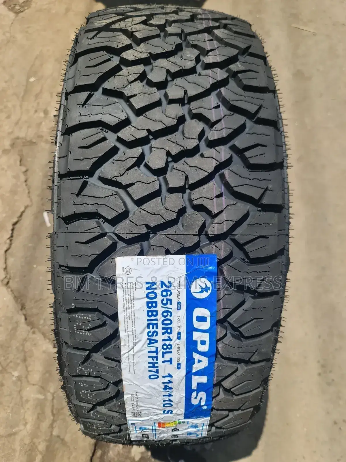 265 /60 R18 Opals Tyres (All Terrrain)