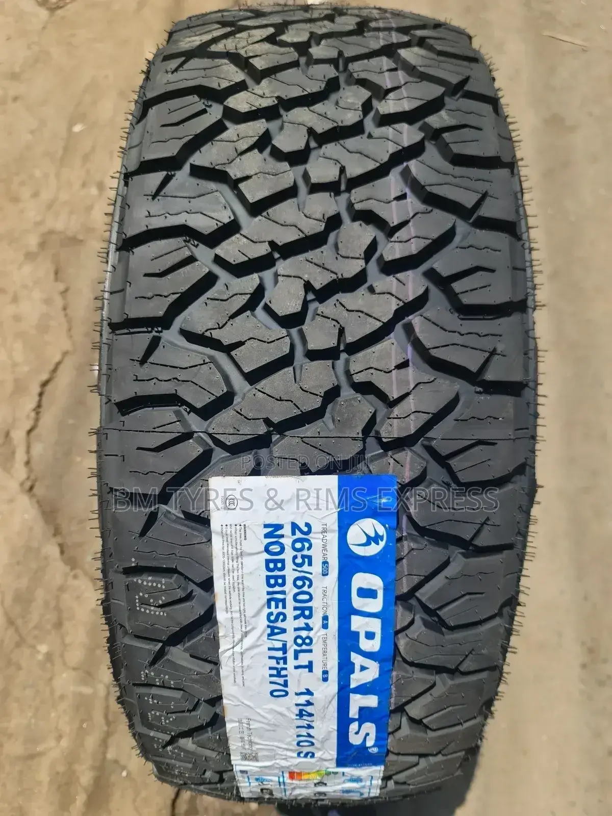 265 /60 R18 Opals Tyres (All Terrrain)