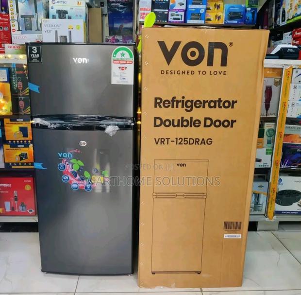 *Von Double Door Fridge 125litres Direct Cool