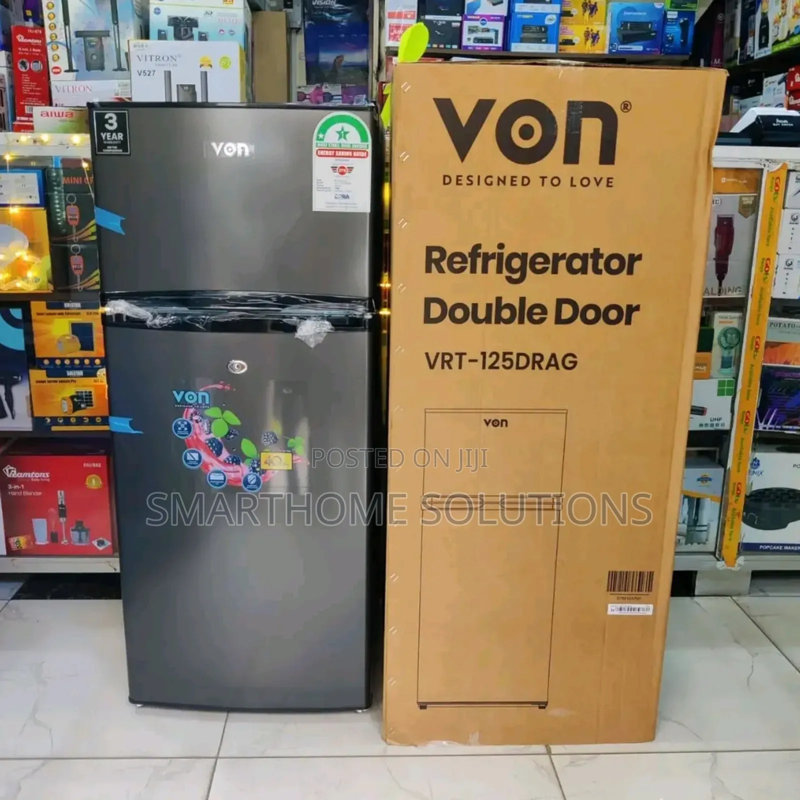 With Frost- Von 125litres Fridge