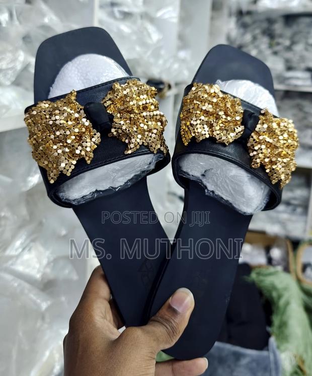 Bow Embelished Women Zara Sandals Size 37 38 39 40 41 - main view
