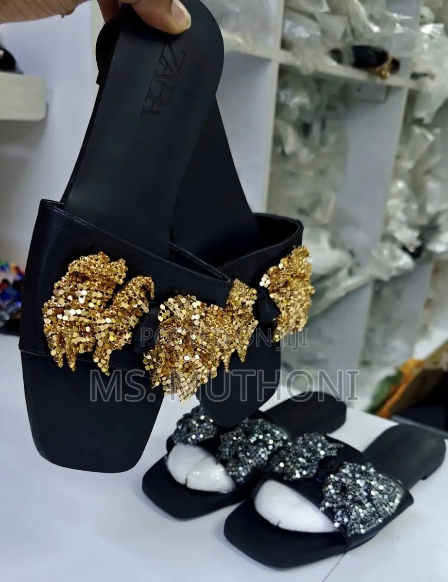 Bow Embelished Women Zara Sandals Size 37 38 39 40 41