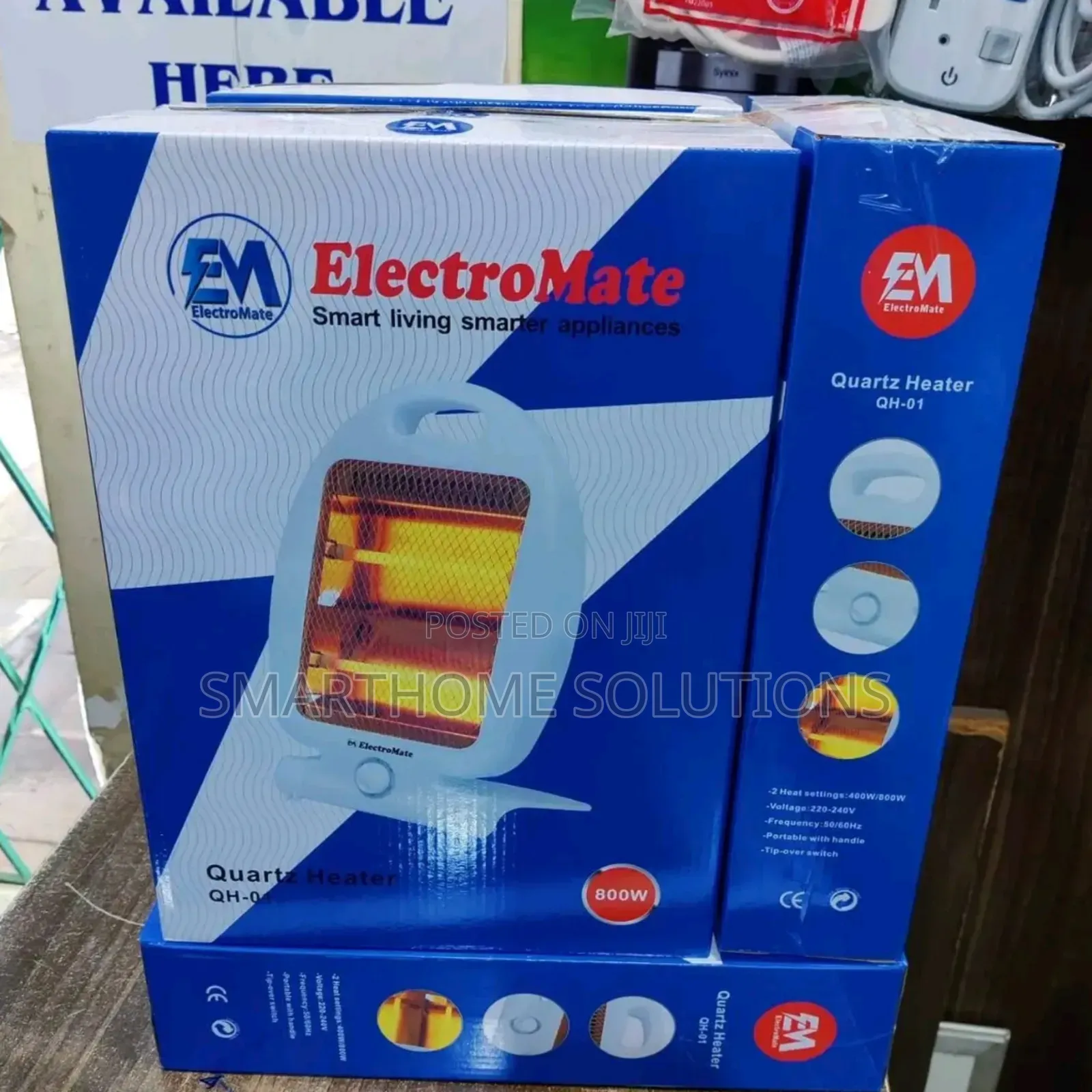 800 Watts Electromate Room Quartz Heater/ Safety Switch