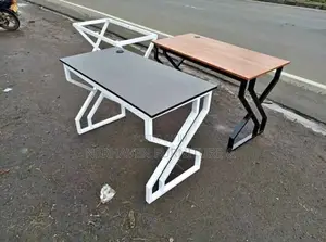 Metallic Gray Desk- Durable and Strong