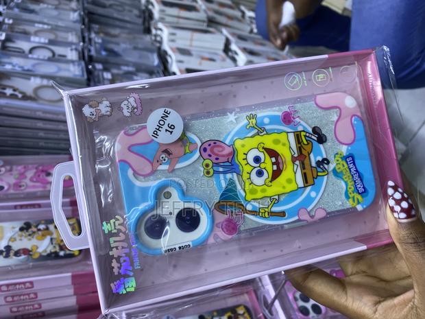 Hikert iPhone 16 Spongebob Case With Liquid Glitter Magsafe Case - thumbnail 2