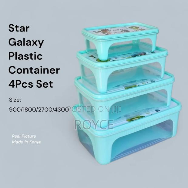 4pc Plastic Container Set - thumbnail 2