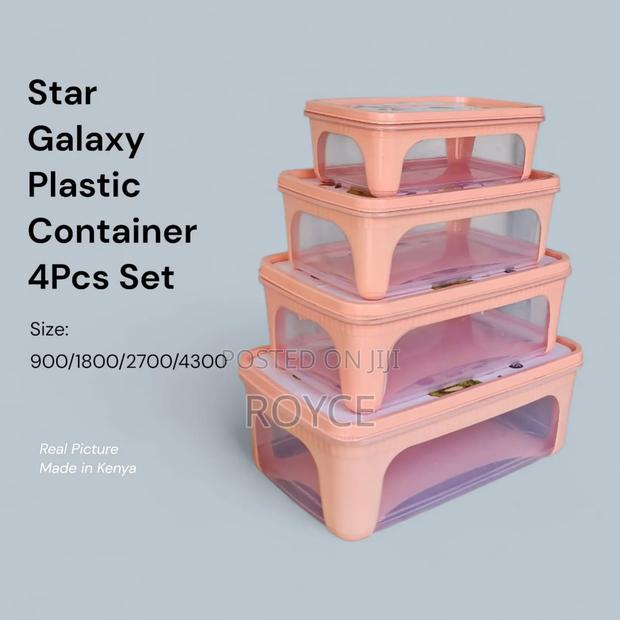 4pc Plastic Container Set - thumbnail 3