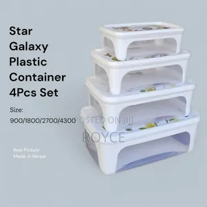 4pc Plastic Container Set