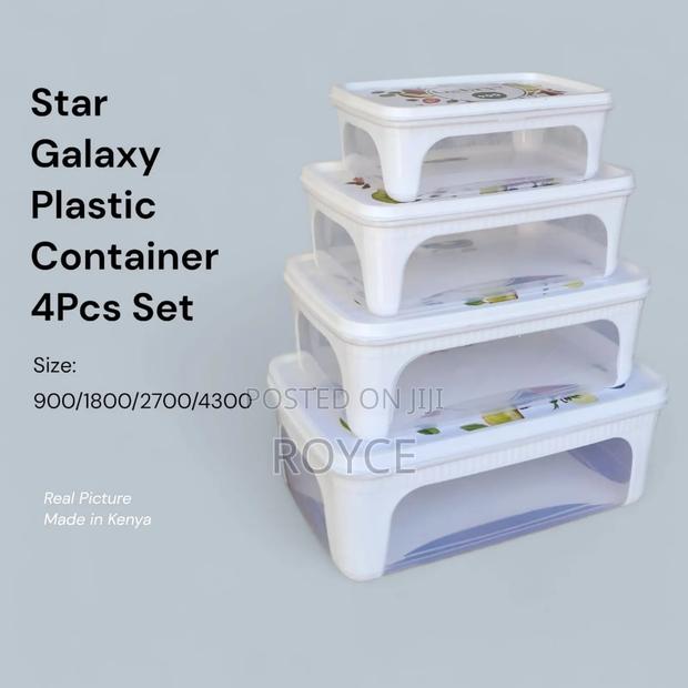 4pc Plastic Container Set - thumbnail 5