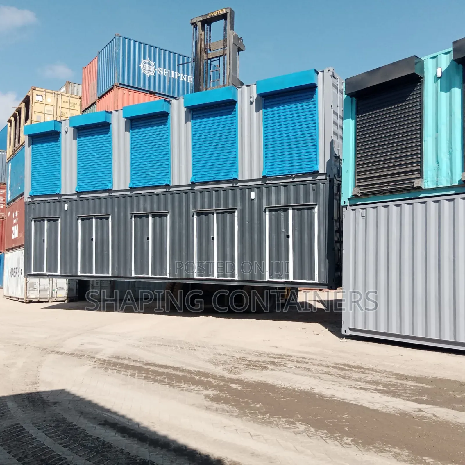 40ft Container Shops 4 Doors