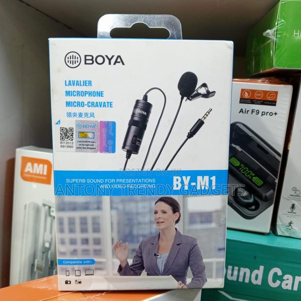 Boya By-m1 Lapel Microphone With 6m Cable & 3.5mm Jack Plug