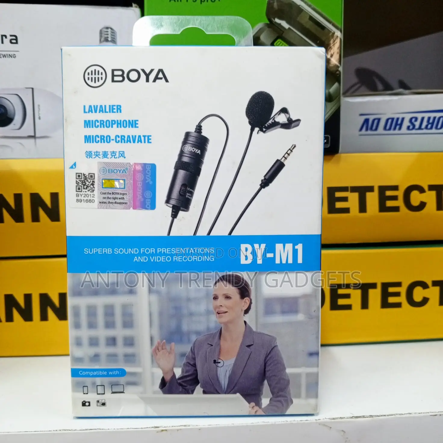 Boya By-m1 Lapel Microphone With 6m Cable & 3.5mm Jack Plug