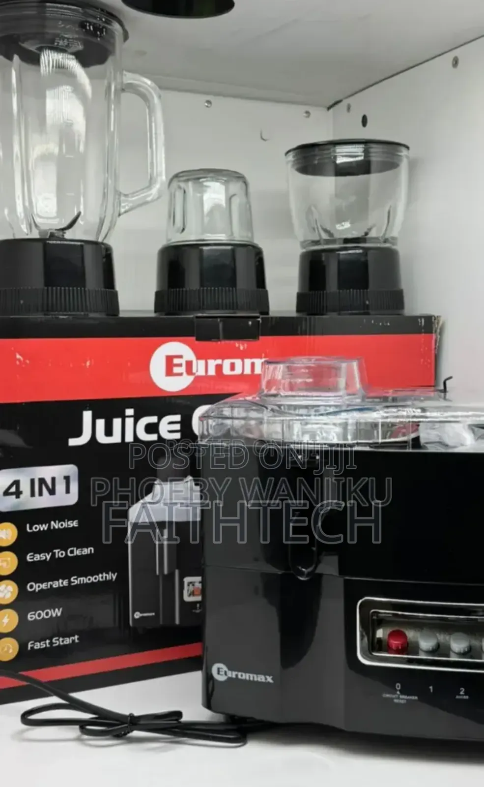 Euromax 4 in 1 Food Processor 600w