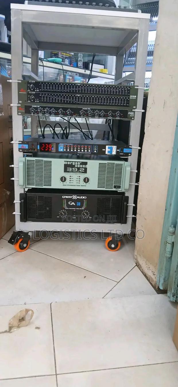 Public Address Sound System Complete Rack With Machines