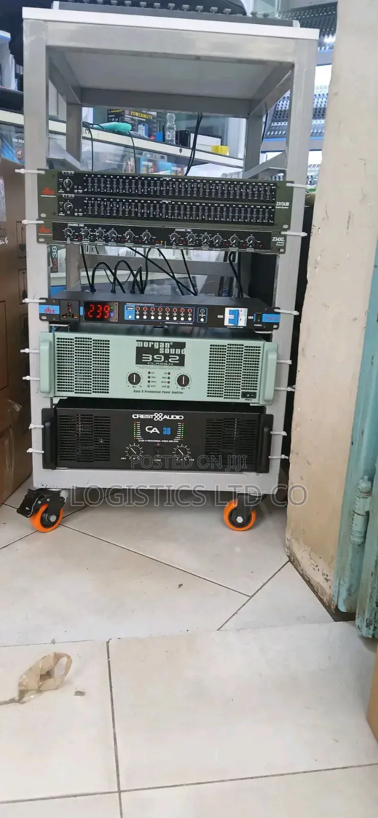 Public Address Sound System Complete Rack With Machines