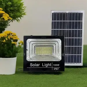 1 Year Warranty 100w Solar Flood Light Ip67 Waterproof Certified