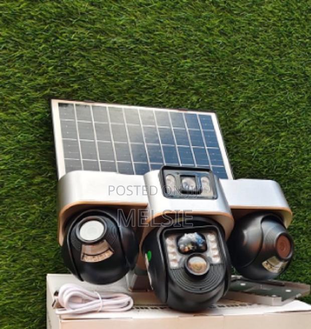 V380 Pro 4g Solar Security Camera – Triple-Lens Ptz, Solar Light V380 - main view
