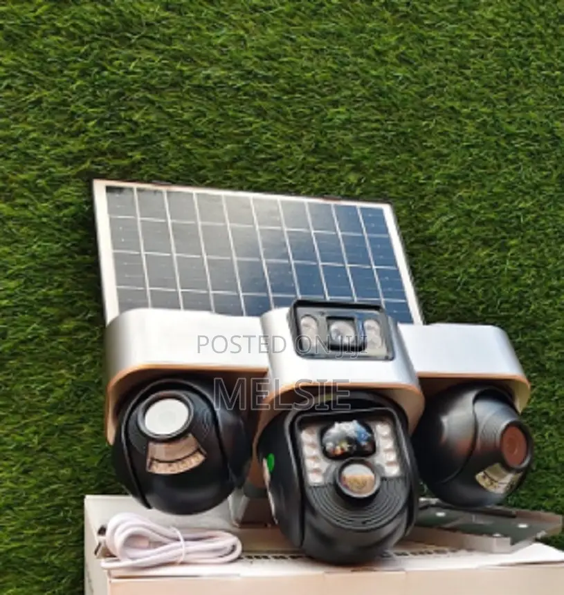 V380 Pro 4g Solar Security Camera – Triple-Lens Ptz, Solar Light V380