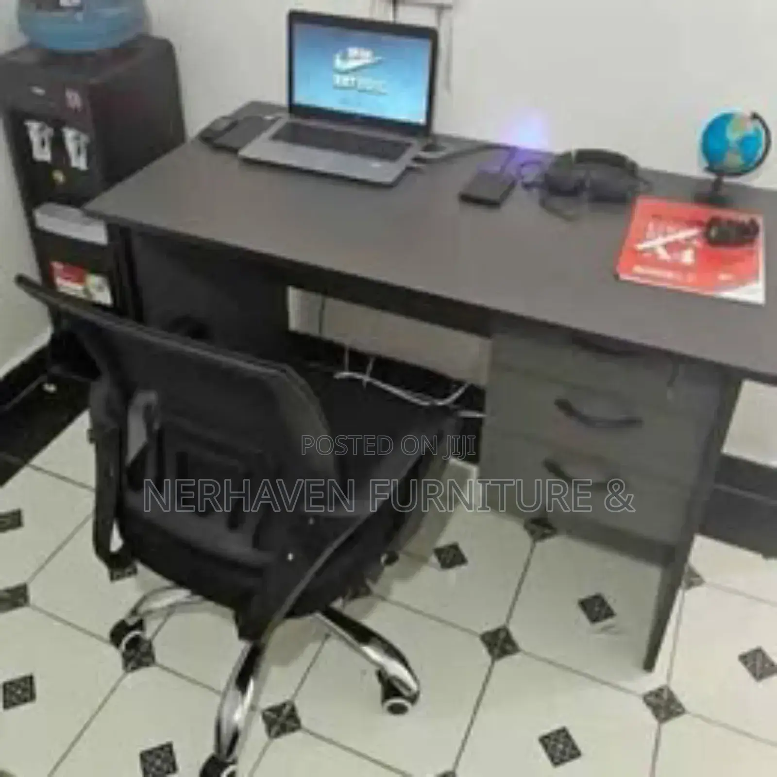 Computer Desk Medium With Low Back Chair