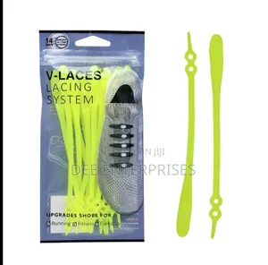 14pc Silicone Shoelaces Round Elastic Shoe Laces a Set