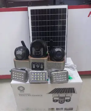 Ptz Triple Lens Floodlight Security Cam V380 4g Solar