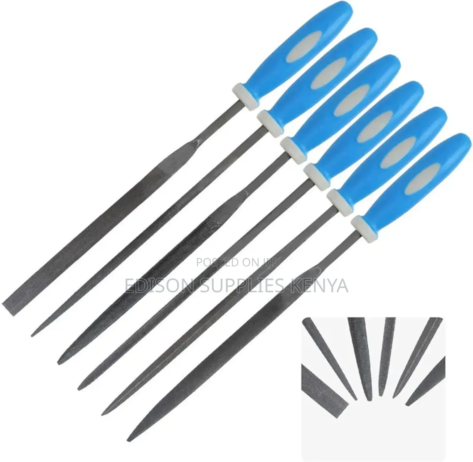 6pcs File Set Needle Files (Different Sizes) Steel Wood Filing Needles