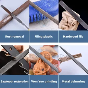 6pcs File Set Needle Files (Different Sizes) Steel Wood Filing Needles