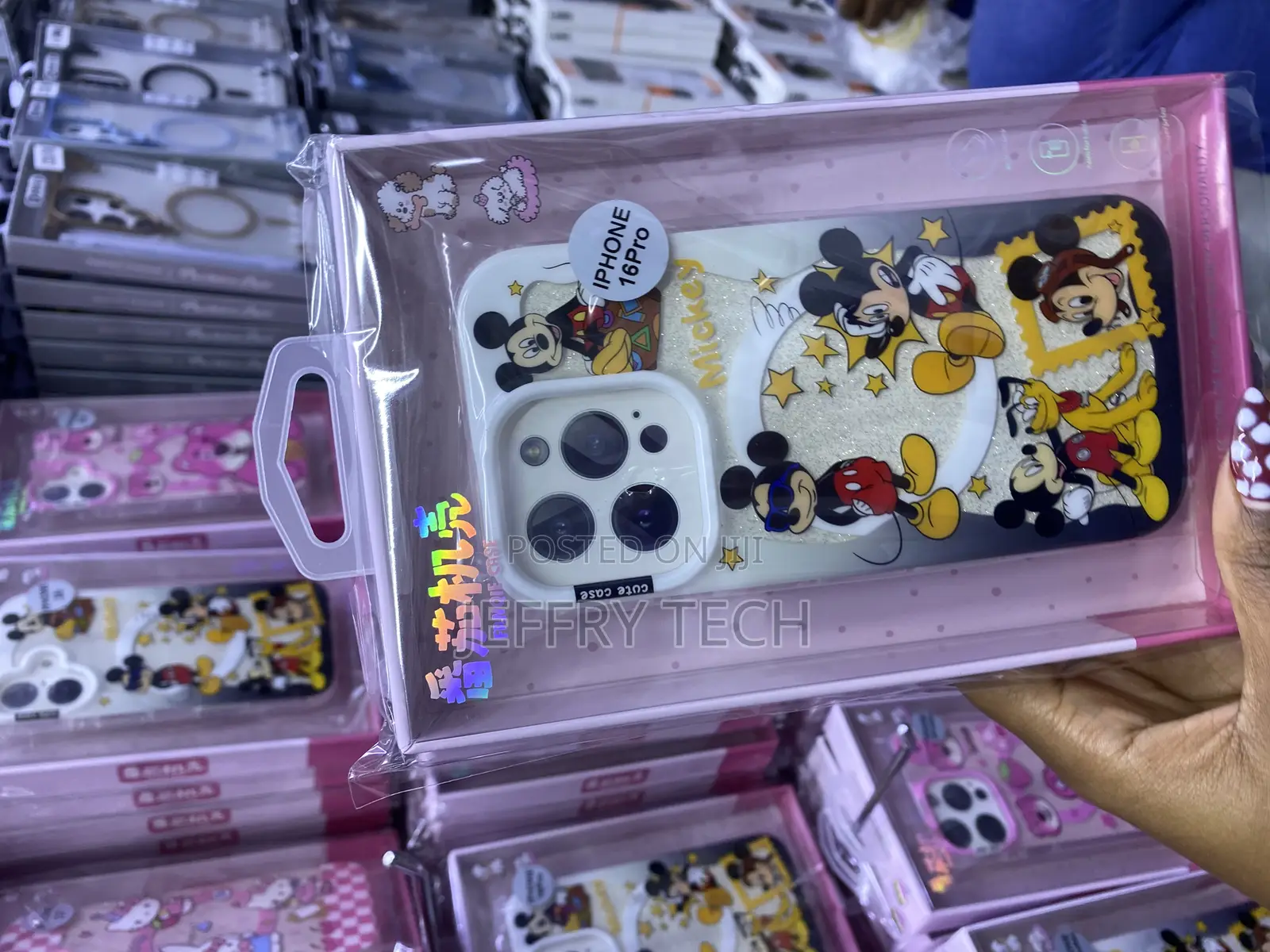 Skinit Magsafe iPhone 16 Pro Glitter Mickey Mouse Disney Fun Case