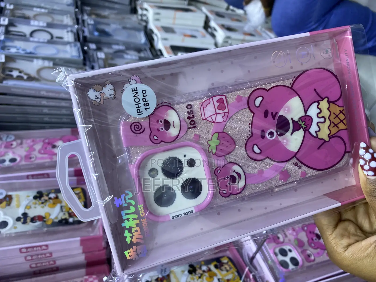 Pixar’S Lotso iPhone 16 Pro Magsafe Glitter Disney Case
