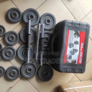 30kgs Iron Cast Dumbbell Set With a Connector - thumbnail 2