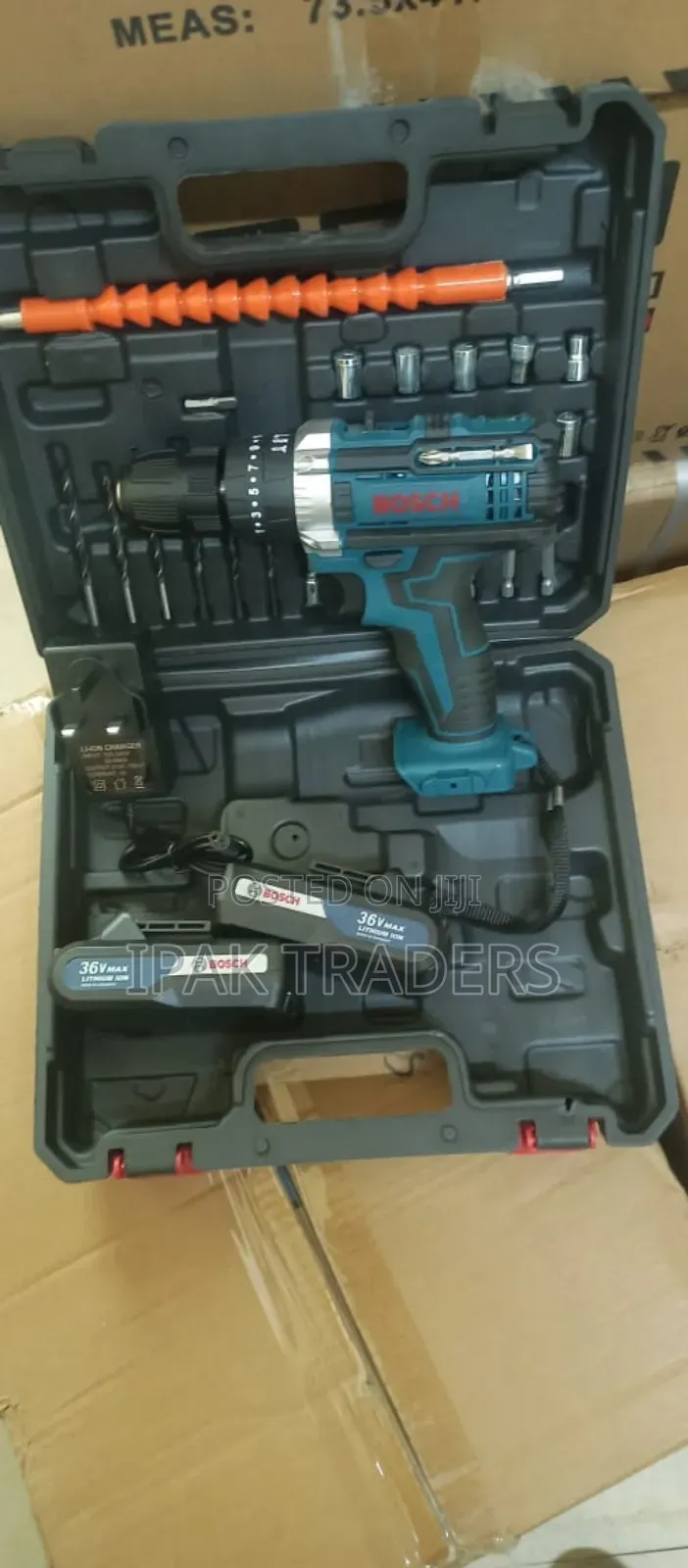 Bosch Cordless Drill 36v With 2batteries Charger and Bits