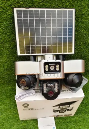 Triple Lens Three Screens Camera Security Video Ip Camara 4mp Solar