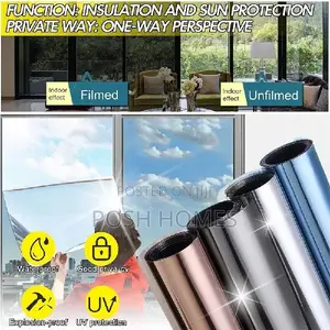 Peal and Stick Privacy Reflective Window Films