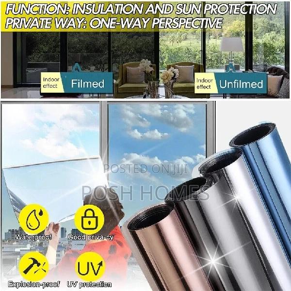 Peal and Stick Privacy Reflective Window Films