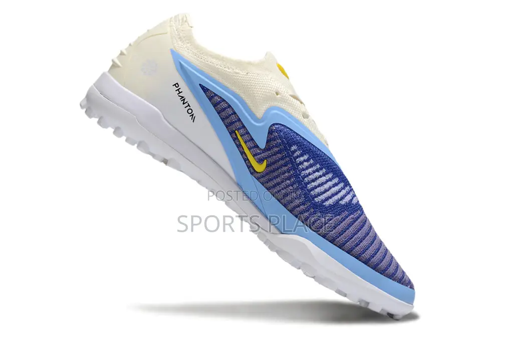 Latest White and Blue Nike Phantom Gx 6 Elite Turf/Trainers