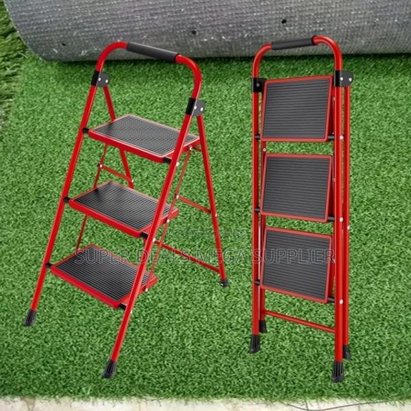 Foldable 3 Step Ladder | Kitchen, Household, Anti-Slip and Portable