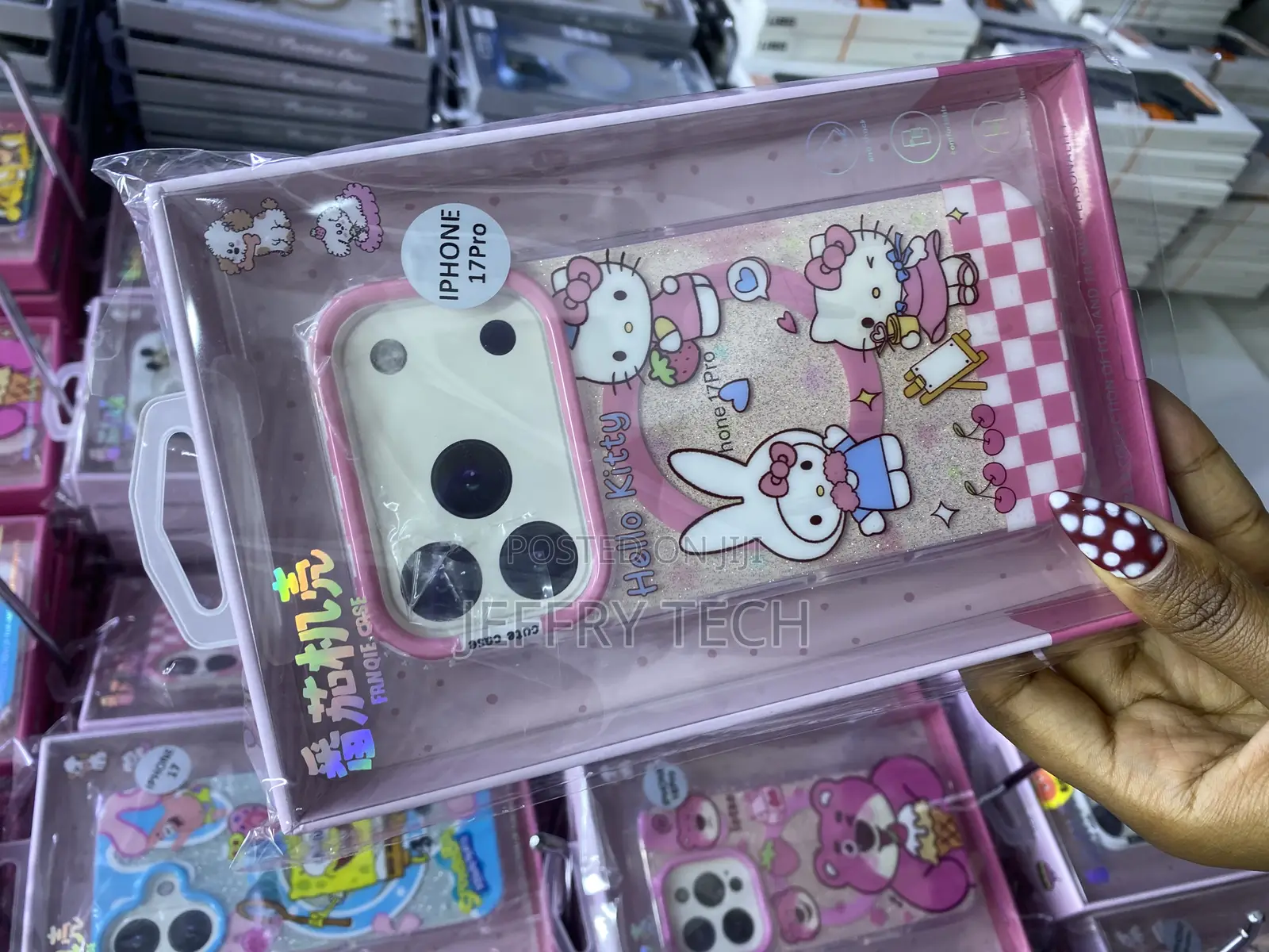 Sanrio Case for iPhone 17 Pro Hello Kitty Magsafe Disney Glitter Case