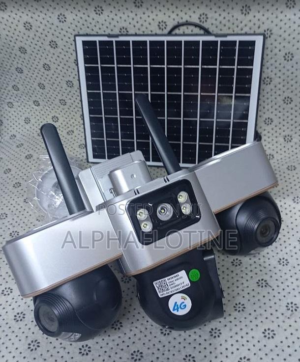 Vts30 Solar-Powered Triple-Lens Security Camera (Motion Detection)