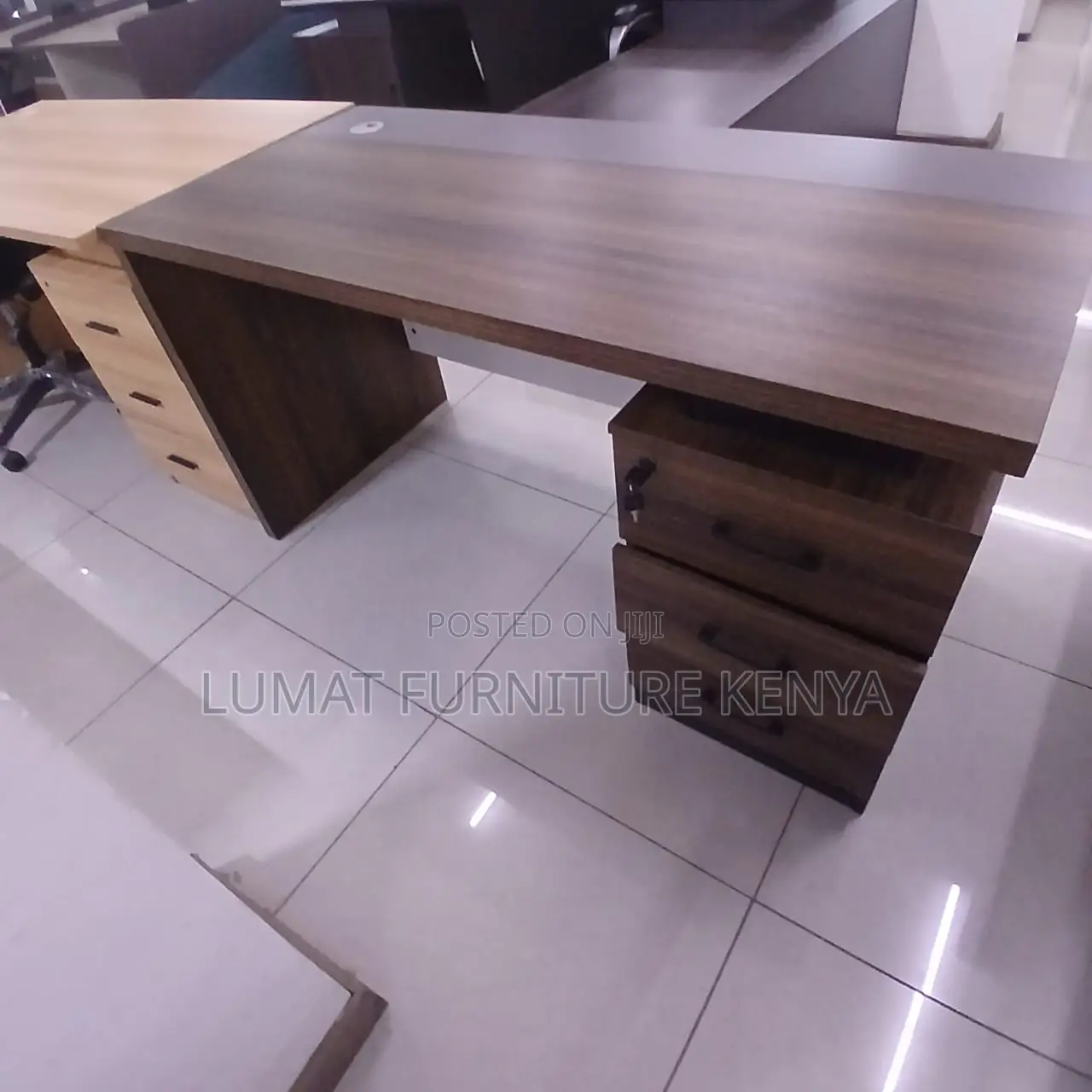 Wooden Office Desk With Drawers