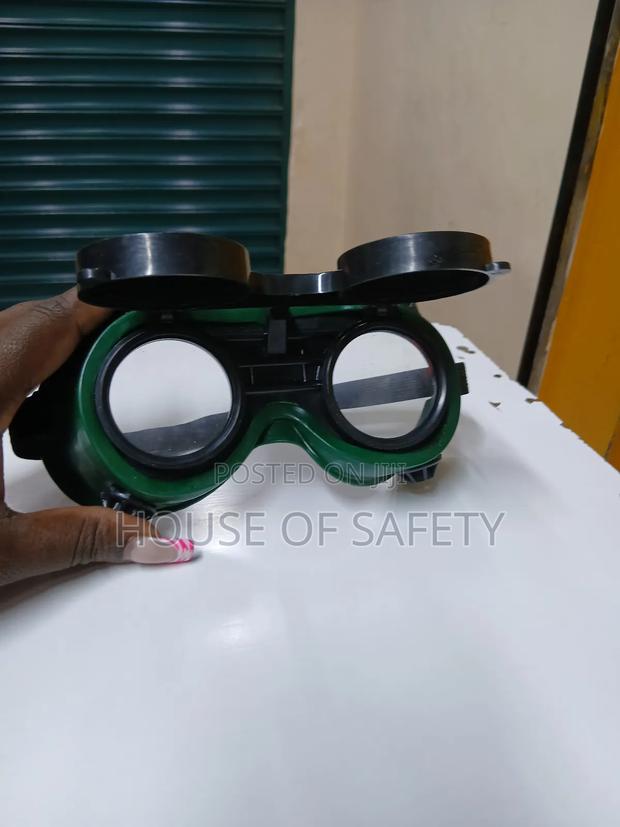 Green And Black Flame Welding Goggles - thumbnail 2