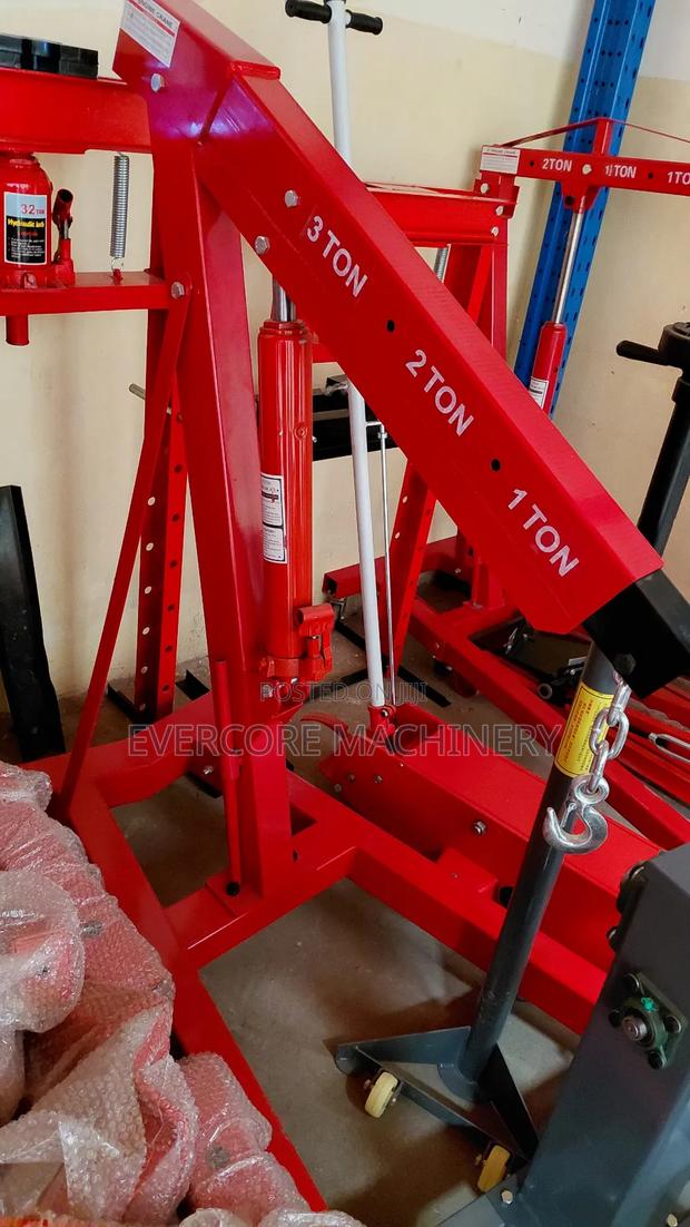 Heavy Duty 3 Tonne Engine Crane Machine Hydraulic. - main view