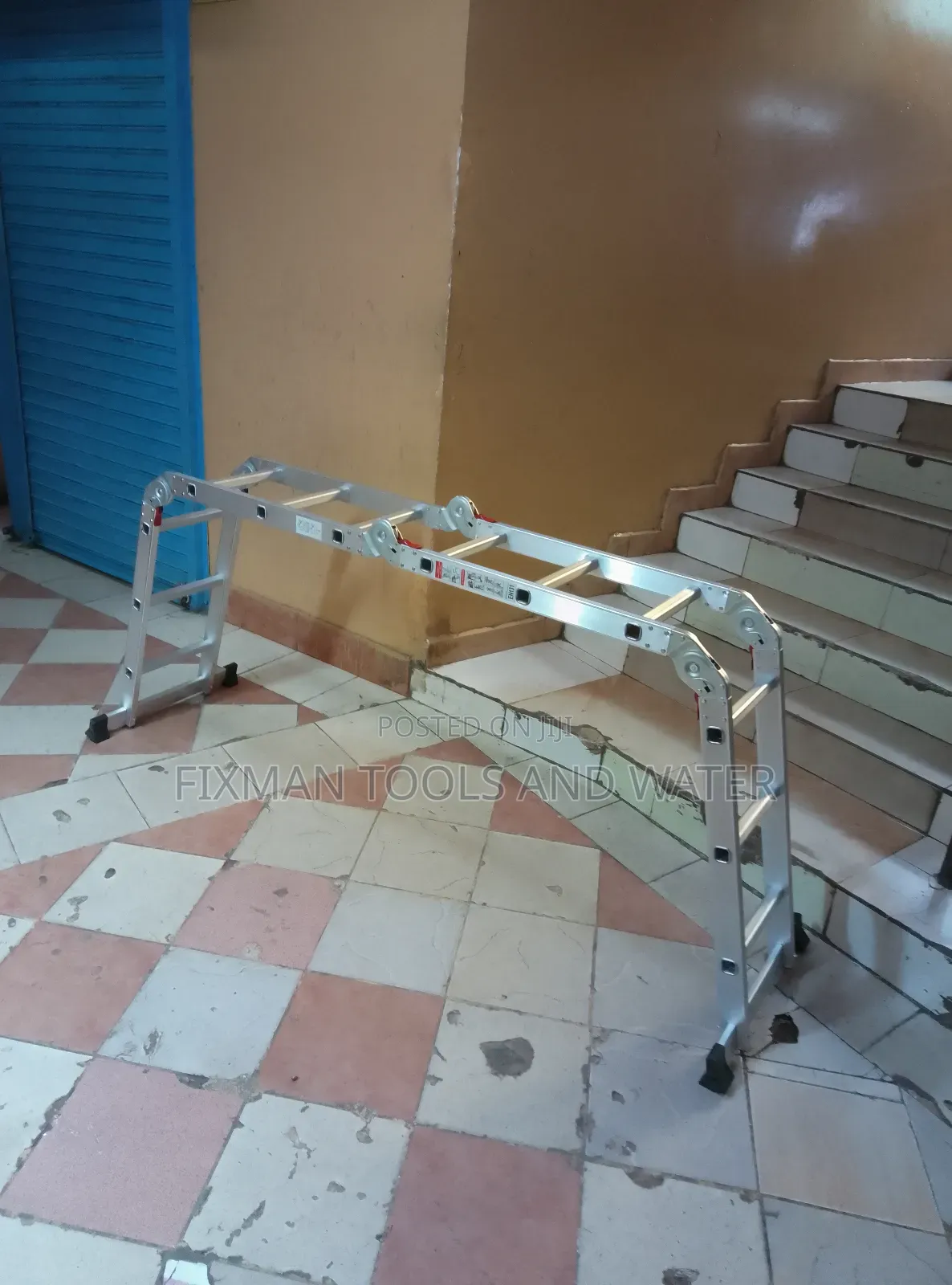 Heavy Duty Aluminium Ladders 3*4 Load 150 Kg 12 Ft Long