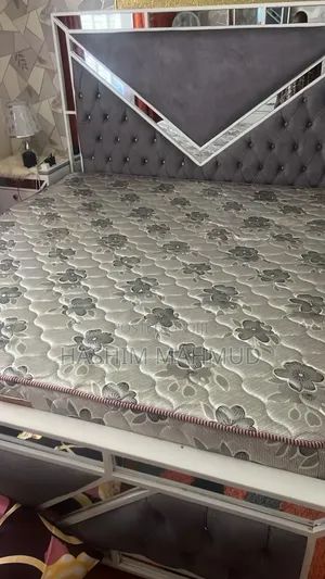 Double Bed With Full Set With Matress and Cabinets