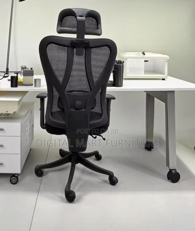 Office Chair: Black High Control Chair - thumbnail 3