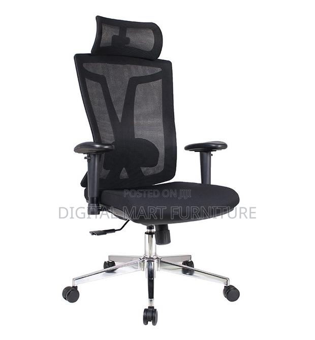 Office Chair: Black High Control Chair - thumbnail 4