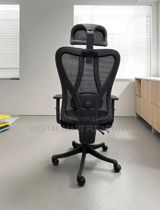 Office Chair: Black High Control Chair - thumbnail 6