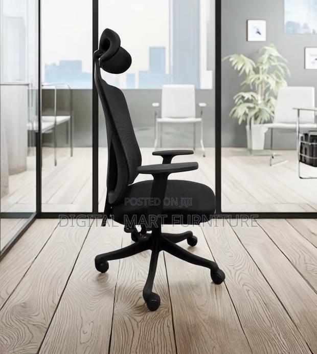 Office Chair: Black High Control Chair - thumbnail 9