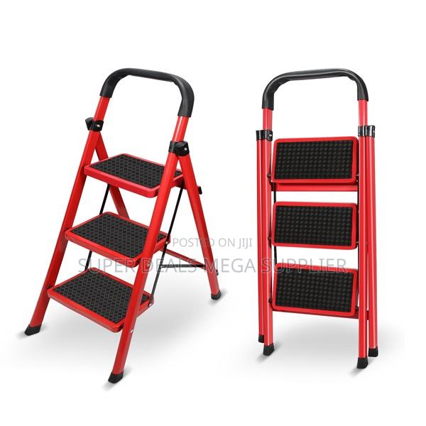 3 Step Lightweight Ladder | Foldable Kitchen Tool With Wide Steps